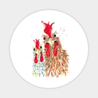 Chicken design for her Magnet